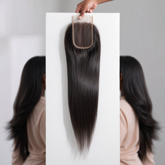 3 straight bundles with 5x5 closure (18 inch and 20 inch)