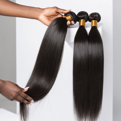 3 straight bundles with 5x5 closure (18 inch and 20 inch)